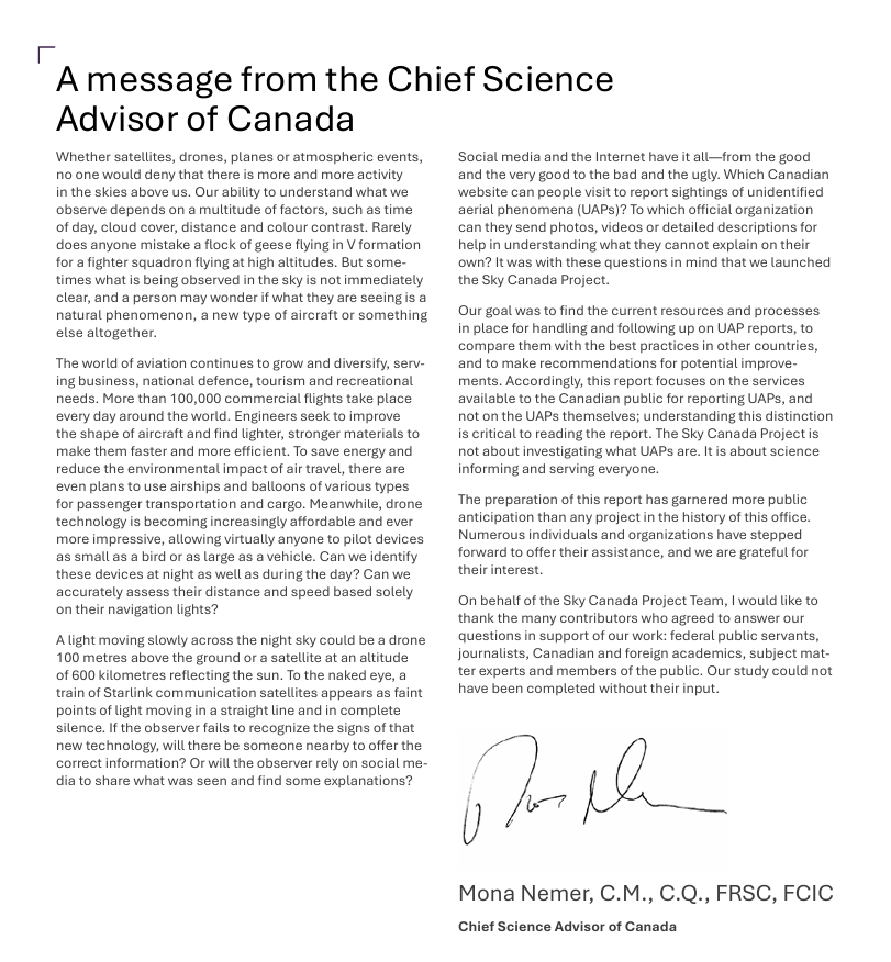 The Sky Canada Report